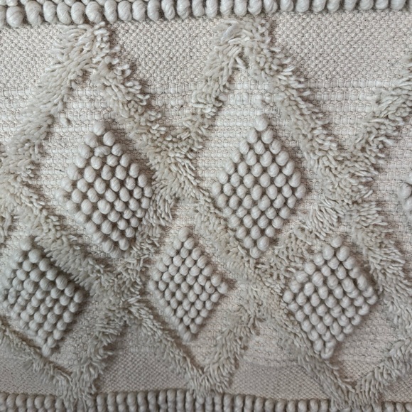 Cream Bohemian Geometric Wall Hanging Decor 31x53 - Picture 4 of 4